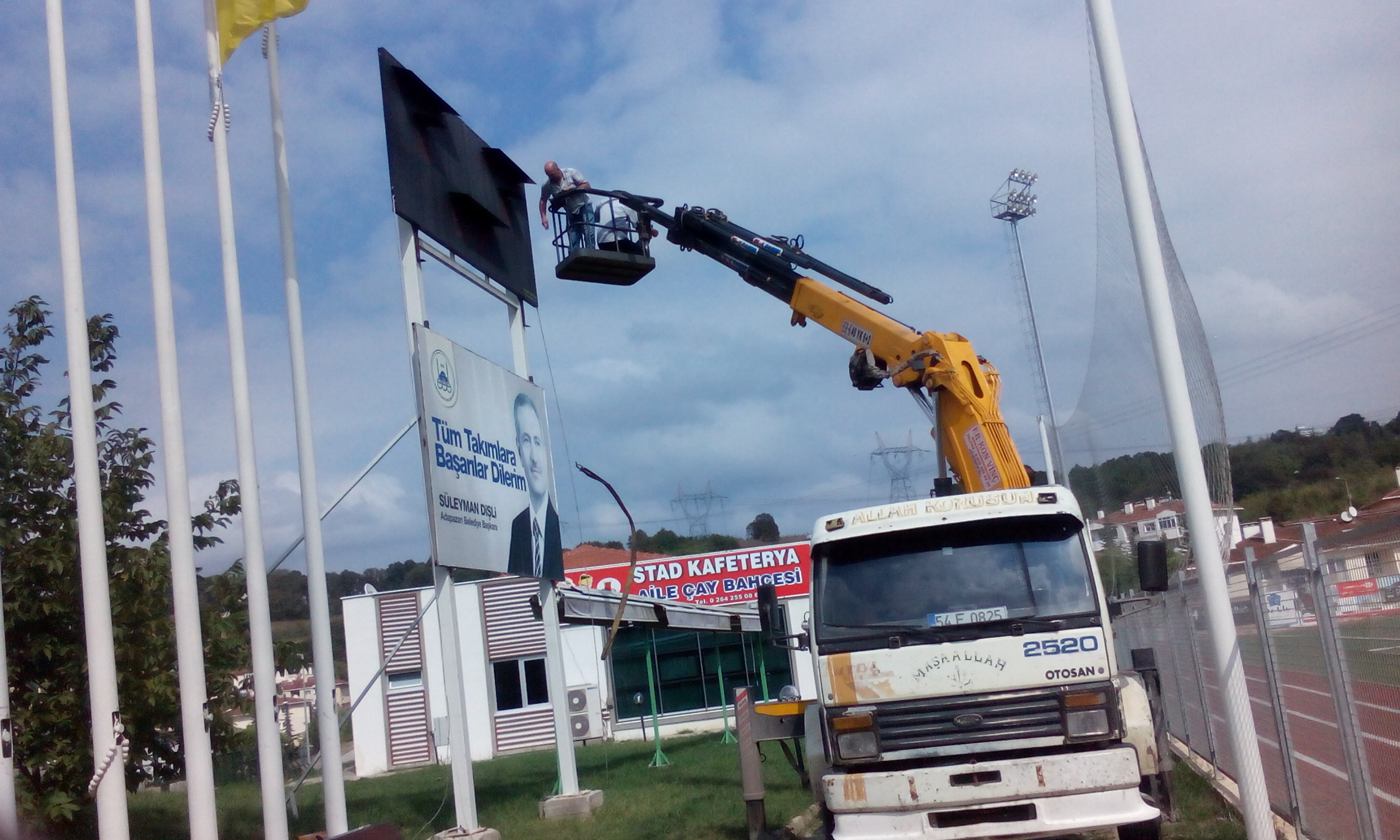 Futbol sahası skorboard tasarımı önizleme