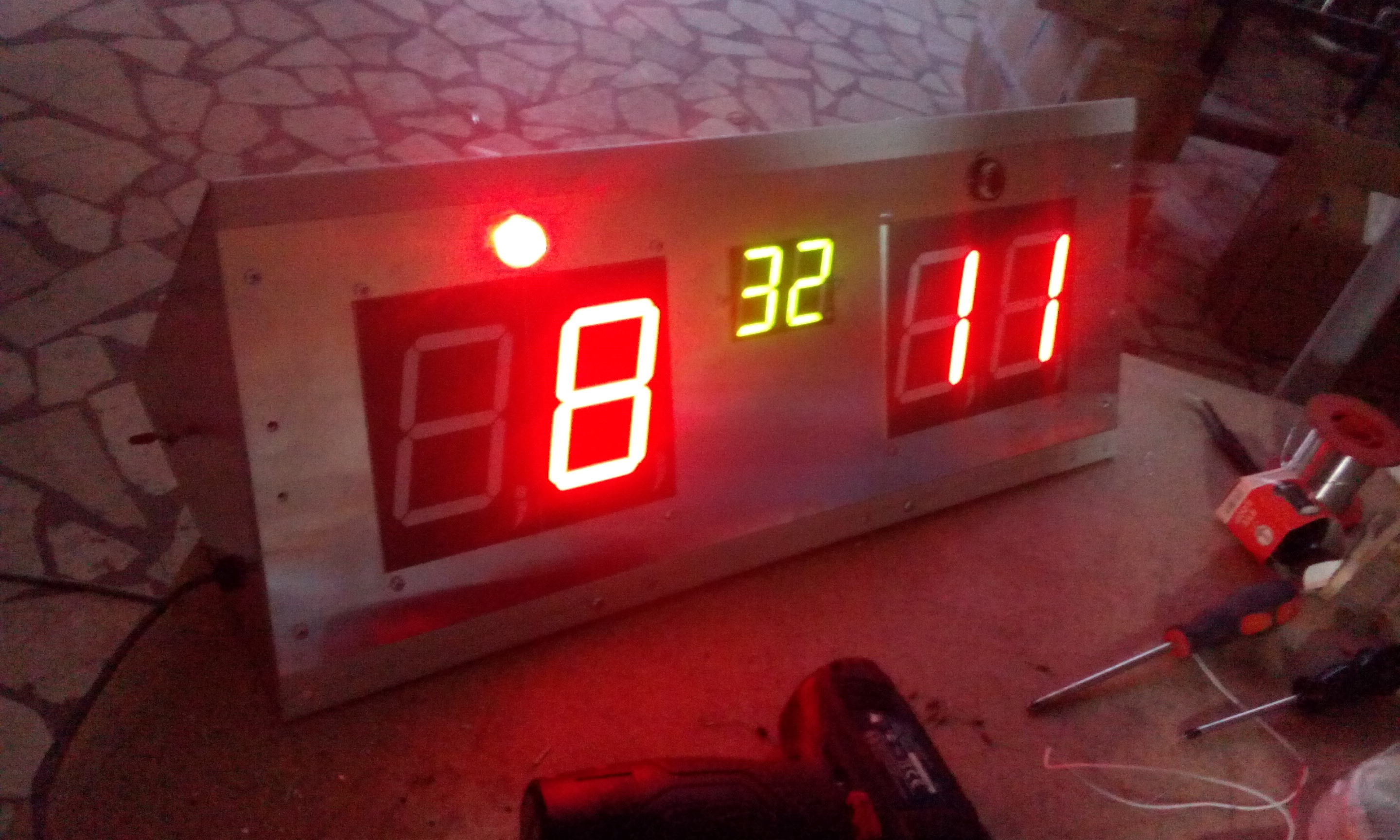 Masa tenisi skorboard LED ekran tasarımı